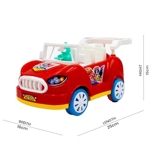 Image of ToyBharat Raja Car - Stylish Friction Travel Toy for Kids 1-6 Years, Safe, Durable & Multicolour