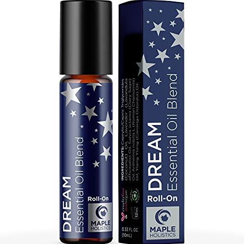 Sleep Essential Oil Roll On - Good Sleep Essential Oil Blend with Aromatherapy Essential Oils for Sleep Support - Natural Sleep Aid Essential Oil Roller and Aromatherapy Stick with Lavender Sleep Oil