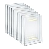 Azar Displays 122021 Self Adhesive Clear Acrylic Wall Sign Holder Frame 8.5" W x 11" H- Portrait/Ver