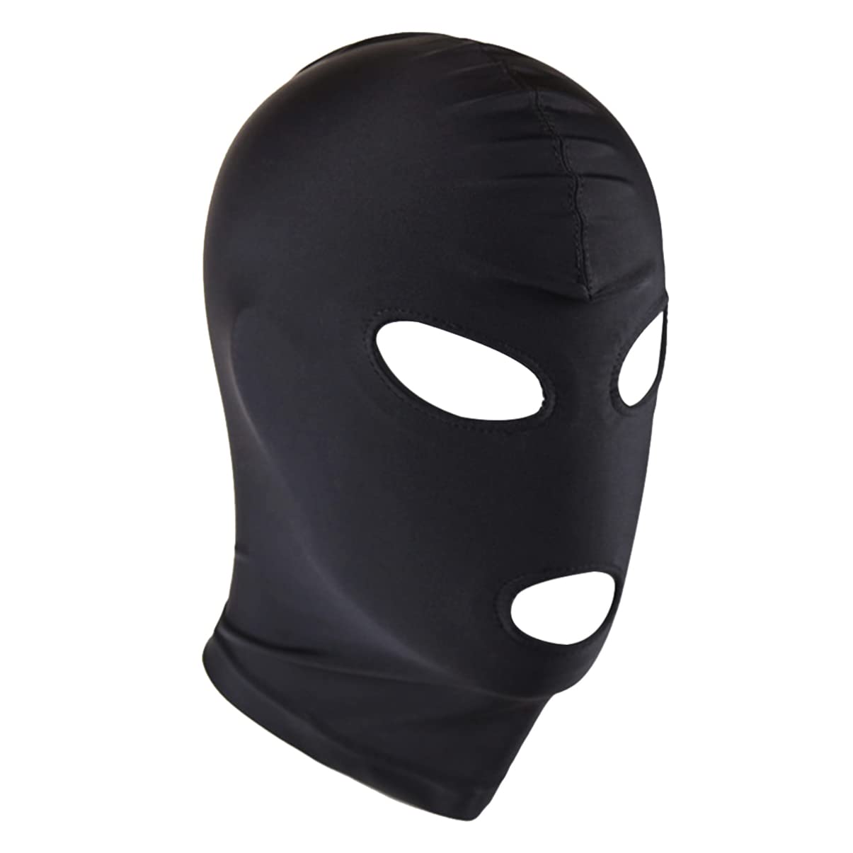 YOOJIAUnisex Leather Full Cover Face Mask Elastic Breathable Cosplay Costumes Open Eyes Mouth Headgear