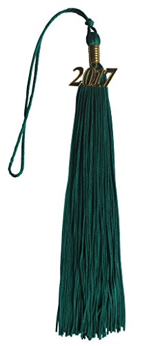 Doraemall Emerald Green Graduation Tassel with Gold 2019 Year Charm