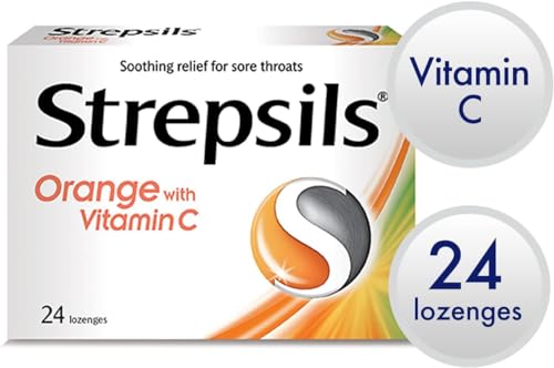 Strepsils Orange with Vitamin C 24 Lozenges