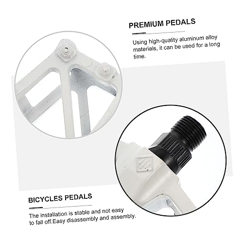 1 Pair Aluminum Alloy Slip Bicycle Pedals Hollow Design for Stability and Durability Professional Flat Pedals for Mountain Lightweight and Resistant2