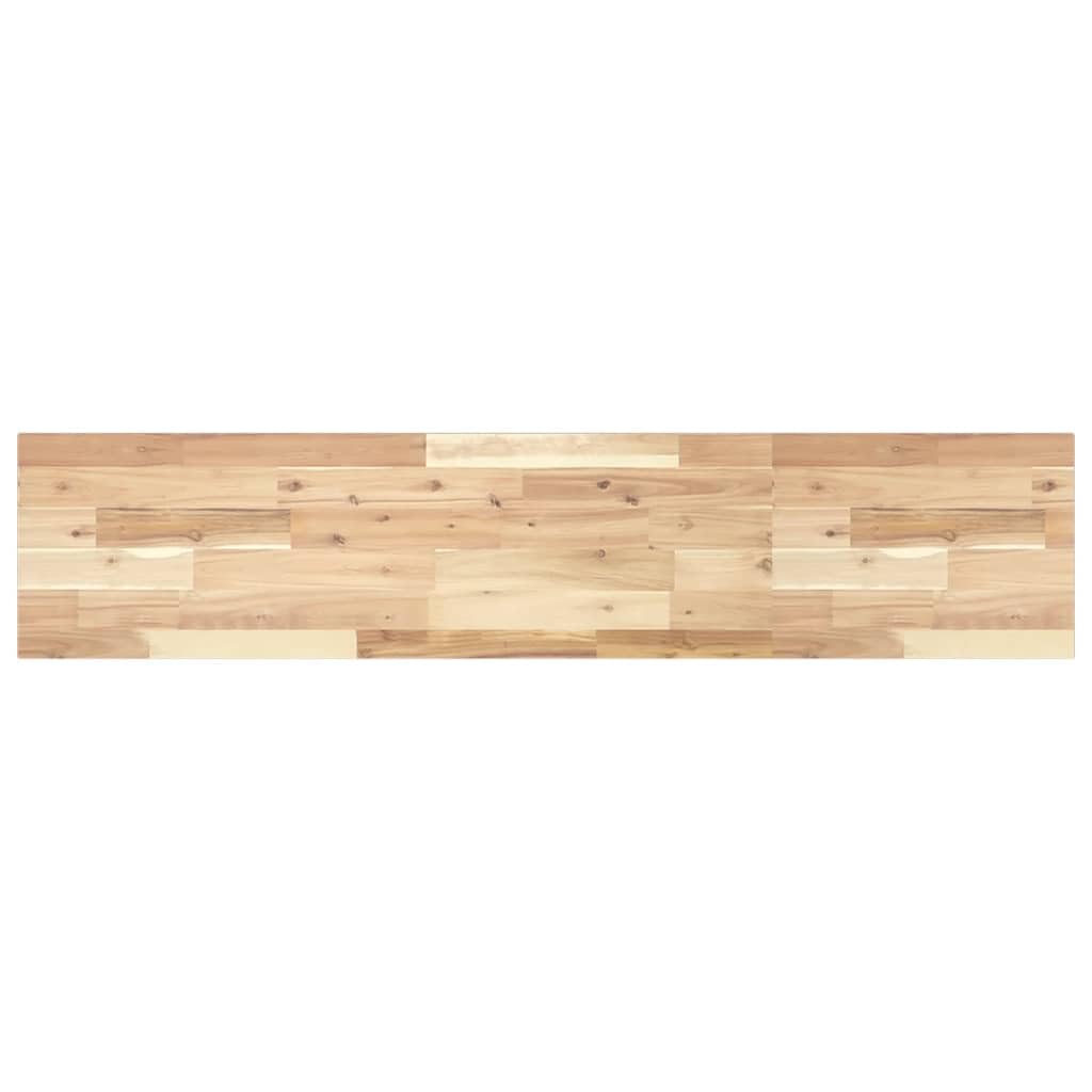 Pływające regały z drewna akacjowego 3 sztuki 160 x 30 x 2 cm nieobrobione na ścianę, praktyczne i dekoracyjne przechowywanie do kuchni, łazienki, salonu, sypialni, gabinetu, garażu,