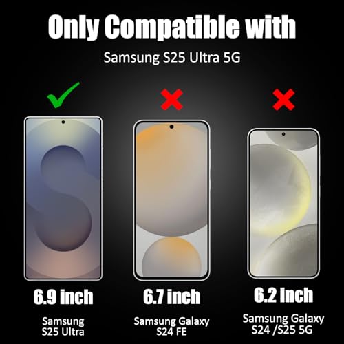 Image of AIBEX Privacy Tempered Glass for Samsung Galaxy S25 Ultra 5G| 9H Hardness | Anti-Spy Screen Guard | Anti-Fingerprint | Edge-to-Edge Privacy Protection | Bubble-Free Installation