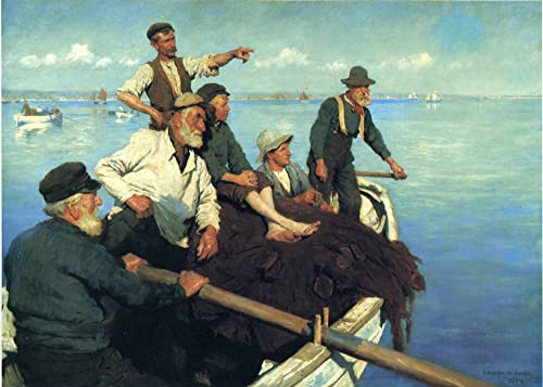 Poster Image Impression Sur Toile La Barça Della Senna 60x90cm
