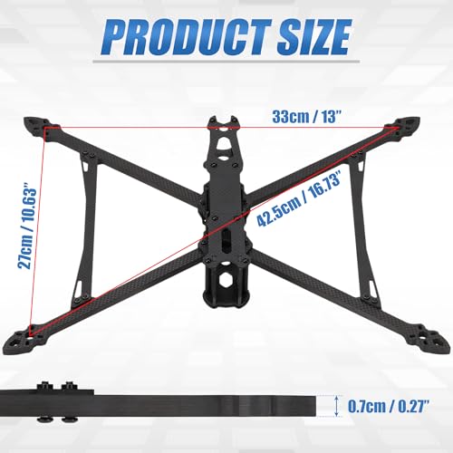 Marco de carbono MARK4 V2 10 pulgadas 425mm para dron FPV 2