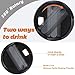 2 Pack 40 OZ Tumbler Lid Replacement Fit for Stanley Cup Lid,Spill Proof Tumbler Covers for Stanley Cup Accessories(Black)