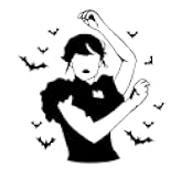 Wednesday Dance Bats Funny CCI Decal Vinyl Sticker|Cars Trucks Walls Laptop| Black |6.2 x 5.5 in|CCI2975