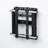 サンワサプライ プッシュ式壁掛け金具（75インチ・70kg対応） CR-PLKG20BK