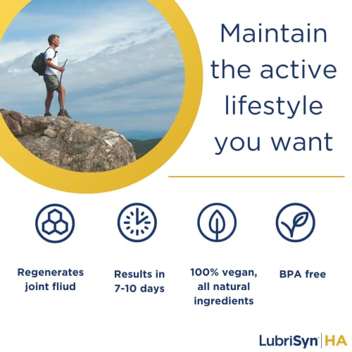 image for Lubrisyn HA with MSM - Proprietary Vegan Joint Relief Edible Supplemen