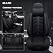 YIOQO Pokrowce na foteliki samochodowe dla Vw Volkswagen Tiguan Allspace Magotan Scirocco Phaeton Passat Akcesoria samochodowe