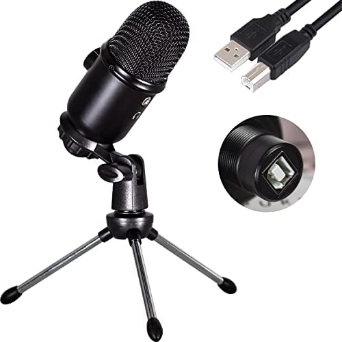 DNZPFU Professional USB Condenser Microphone for Computer and Mac - Supercardioid Pickup Pattern, Mic Gain Control, Mic Monitoring, Ideal Recording