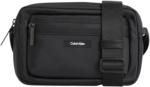 Calvin Klein Herren Umhängetasche Essential Camera Bag mit Reißverschluss, Schwarz (Ck Black), Einheitsgröße