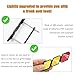 povtii Tri-Color Grille Decor Badge, Personalized Creative Grille Insert Trims, Front Grille Decoration Compatible with 4 Runner Highlander RAV4, Exterior Car Accessories (Style D)