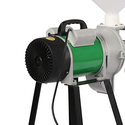 Image of 2200W Electric Grain Mill, Electric Corn Mill, Commercial Wet and Dry Grain Mill, Heavy Duty Mill, Grain Corn Wheat Feed Flour Soy Milk Mill with Funnel, 2800R /Min (Grinder: not for powder)