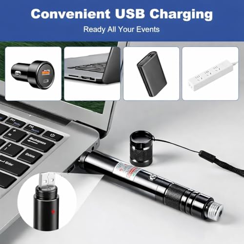 Image of Laser Light Powerful | Laser Light Pen | High Power Green Laser Pointer | Lazer lite high Power with Adjustable Star Cap | Laser Pointer for Presentation & Stargazing