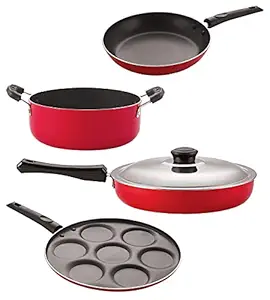 NIRLON nonstick Aluminium Utensils Set for Kitchen, 4 PiecesFP11_TP22_UP7_CS24