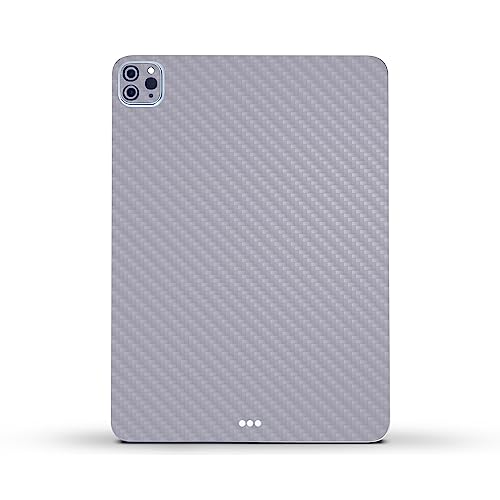 Image of MightySkins Carbon Fiber Skin Compatible with Apple iPad Pro 11 inch M2 4th Gen (2022) Full Wrap Kit - Solid Gray | Protective, Durable Textured Carbon Fiber Finish | Easy to Apply | Made in The USA