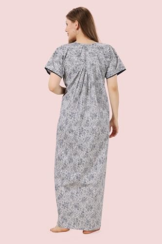 Image of Soulemo Women's Pure Cotton Floor Length Nighty 1690