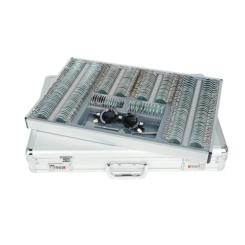 266-PC Optical Trial Lens Set​ Kit for Optometrists Optometry Trial Lens Set 0.25D Precision Steps with Lockable Case