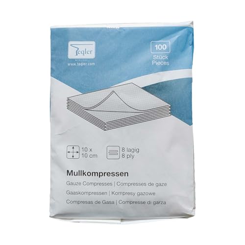 Teqler Mullkompressen unsteril 10 x 10 cm