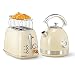 Produktbild Wiltal Toaster Retro 2 Scheiben, 6 Einstellbare Bräunungstufen, mit hochwertige Brötchenaufsatz, Aufwärmen-Auftauen-AbbrechenfuktionCountdown-Anzeige (milchig)