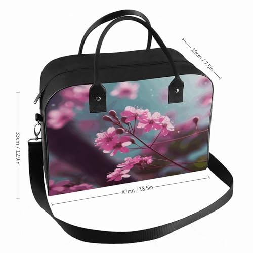 Maletín liviano para laptop con flores rosas miniatura 2