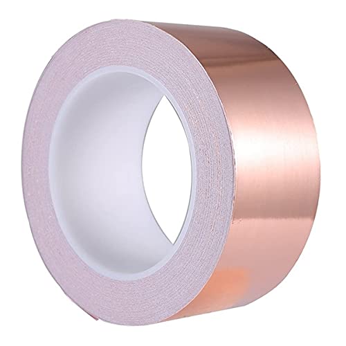 ZTBH Hot Melt Glue Sticks 30mm x 50M Copper Foil Tape, for Shielding Conductive Adhesive for Electrical Melt Glue Stick