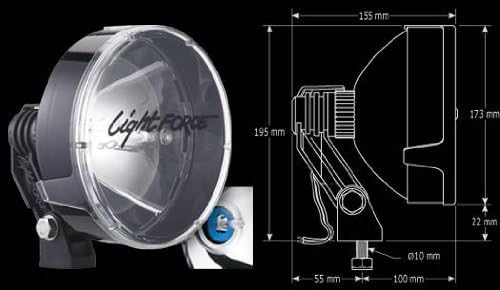 Light Force HID170T RMDL Driving Light 170MM HID Twin Pack 12V 35W 5000K
