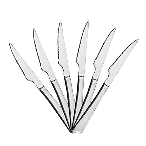 Acobonline 6 Cuchillo para Carne Acero Inoxidable Cuberteria Colección Minimal (Coleccion Minimal, Cuchillo para Carne)