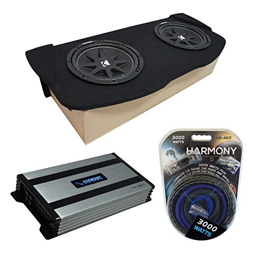Harmony Audio Compatible with 2003-2008 Nissan 350Z Coupe Hatch Kicker Bundle Comp C12 Dual 12