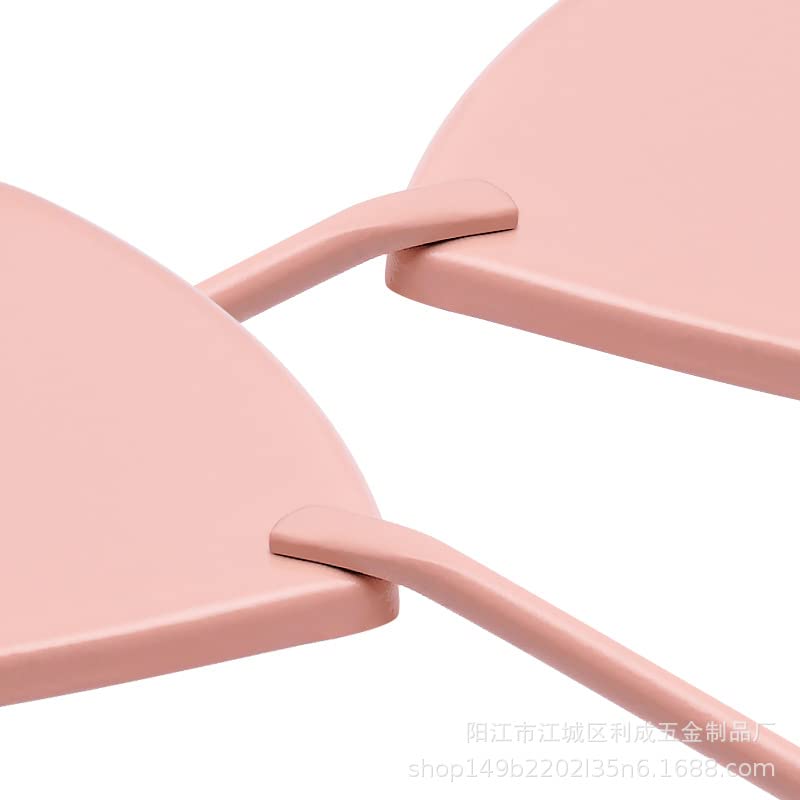 Miniatura 6 de Espejo de extensión de pestañas, herramientas de pestañas, espejo grande de acero inoxidable en forma de corazón para verificar pestañas, aplicar