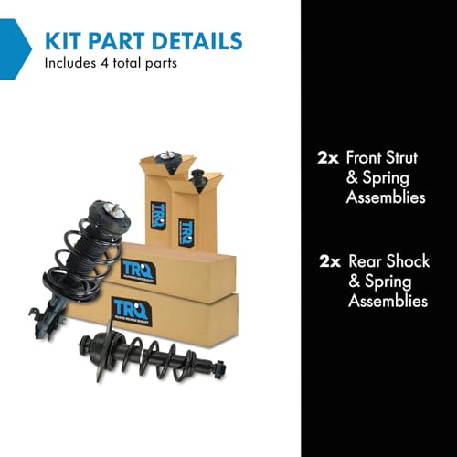 Image of TRQ Front and Rear Strut & Coil Spring Assembly Set Driver & Passenger Sides Compatible with 11-12 Chevrolet Camaro