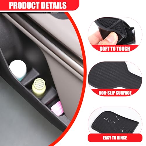 Portavasos para carro Yinanlutos 11 piezas negro miniatura 6