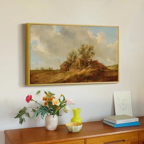 Peinture paysage moderne 60x105 cm pour habiller un grand mur vide