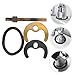 Angoily 4 Sets Horseshoe Mounting Accessories Portable Cleaner Splash Faucet Installation Tool Catcher Hose Suction Sink Plugs Faucet Fixing Kit Taps Kitchen Tap Water Cooler Aid Rubber