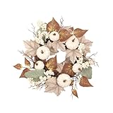 Halloween Türkranz,Herbstkranz Herbstdeko Herbstkränze,Autumn Türdeko Fall Wreath Für Haustür Outdoor Tisch Außen Türkranz Kürbis Deko Herbstdeko Innen Erntedankfest Hochzeit (A)