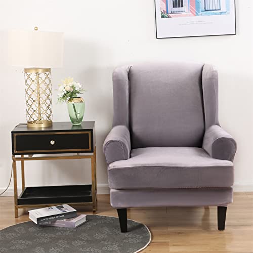 Wingback Chair Cover 2 Piece Set - Image 2