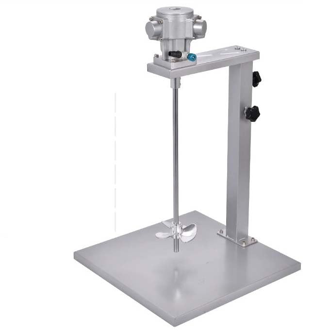 TYQMYSM Mezclador neumático de elevación manual de 5 galones, mezclador de pintura alimentado por aire, velocidad variable 50-2600 RPM, agitador para cubos, tambores y revestimientos de 20 litros