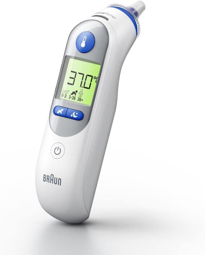 IRT 6525 Healthcare ThermoScan 7 Ear thermometer with Age Precision (accurate, convenient, temperature screening, fever, fast, easy to use) and Night Mode