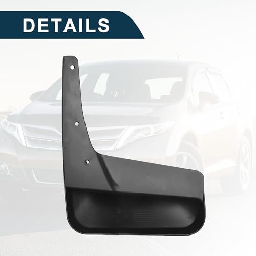 Image of Mud Flap Splash Guard for Toyota Venza 2009-2016 Durable | Front & Rear Side Mudflaps with Mount Accessor 1 Set