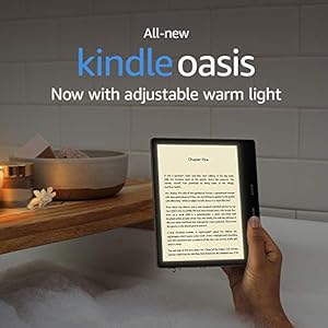 Kindle Oasis (10th Gen) – Now with adjustable warm light, 7″ Display, 32 GB, WiFi (Champagne Gold)