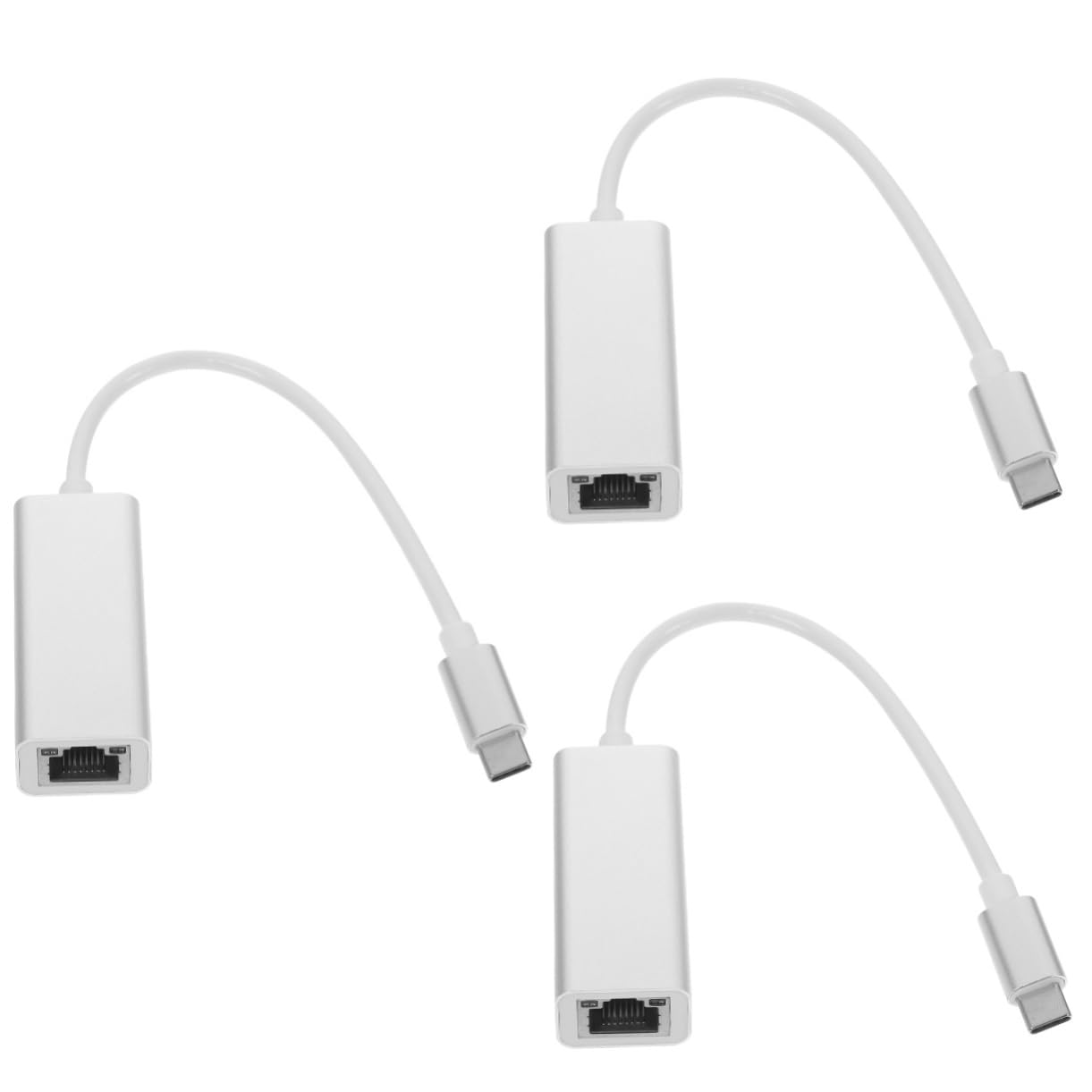 SHINEOFI 3 Pezzi Adattatore Ethernet USB C Mbps Convertitore Compatibile con Laptop e Tablet Accesso Veloce e Stabile e Streaming