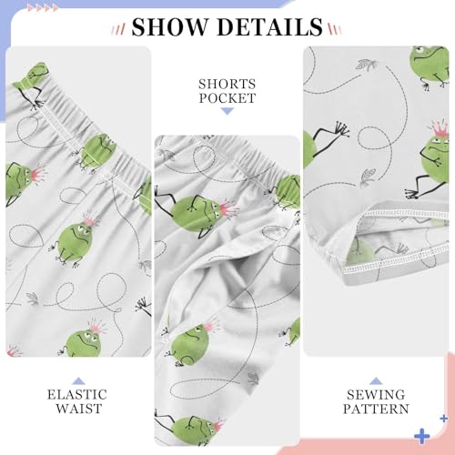 ZZXXB Frog Mosquito Boys Long Pants Soft Trousers Elastic Waist Kids Lounge Bottoms with Pockets S-XL4