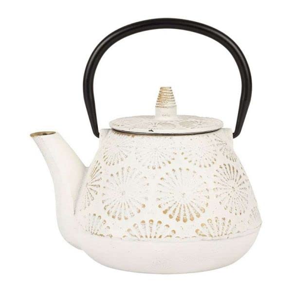 Sema - THEIERE en Fonte EMAILLEE Blanc Lotus 1L