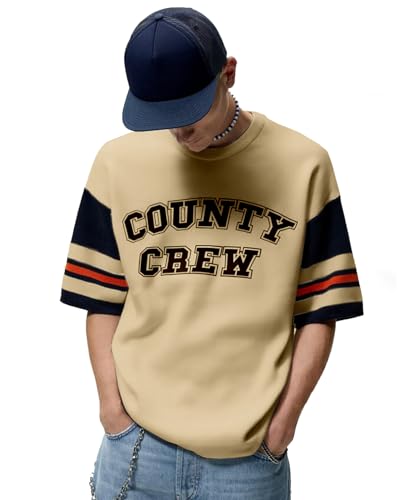 Image of FORCE Men's Stylish Cotton Blend Half Sleeve Tshirt Khaki