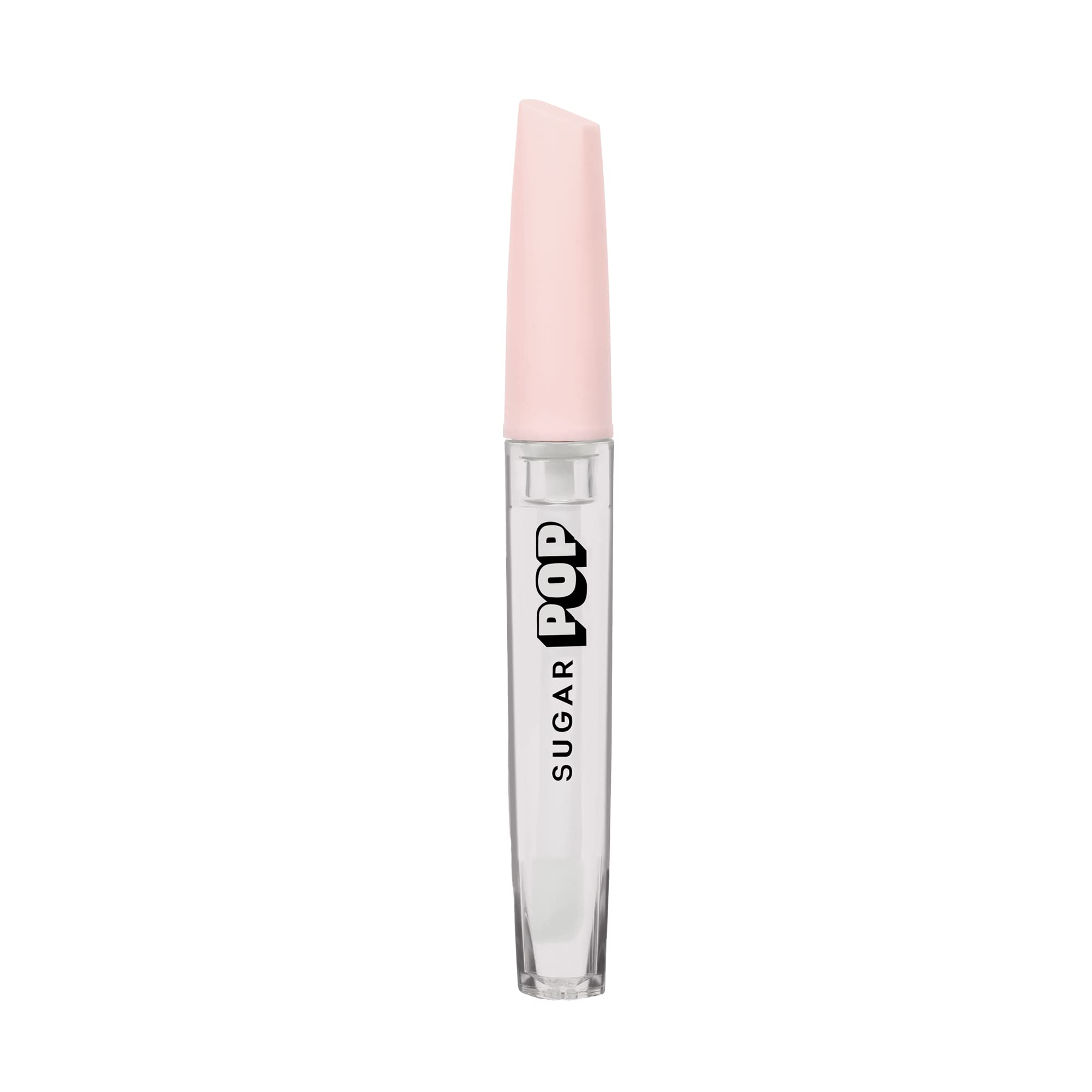 SUGAR POP High Shine Lip Gloss – 01 Marshmallow (Clear), Lip Plumping Gloss for Soft & Dewy Lips, Enriched with Vitamin E, Jojoba Butter & Shea Butter, Long Lasting, 3.5ml
