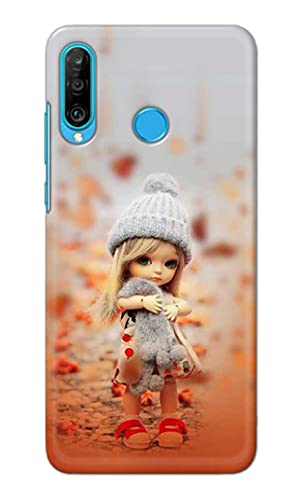 Image of PRINTFIDAA Doll Cute Girl Amazing Beauty Little Kid Child Playing Hard Back Cover for Huawei P30 Lite /Nova 4e, Marie-L21BX, MAR-L01A, MAR-L21A Back Cover -(P6) KAT1001