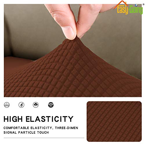 Image of Easy-Going Stretch 1 Piece Loveseat Couch Cushion Cover for Sofa